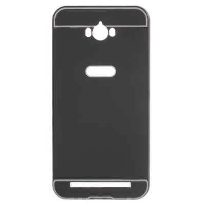 Други Бъмпъри за телефони Луксозен алуминиев бъмпър с твърд гръб за Asus Zenfone Max 5.5 ZC550KL черен